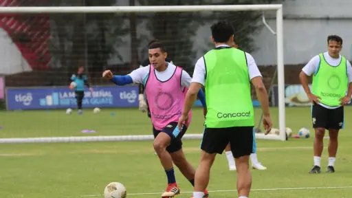 Selección de Guatemala durante etapa de entrenamiento 