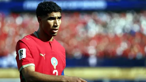 Achraf Hakimi durante el Mundial 2026 con Marruecos - EFE
