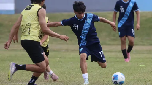 Entrenamiento de la Sub-15 de Guatemala 