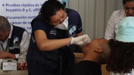 El MSPAS ofrece varios servicios de salud en la feria 