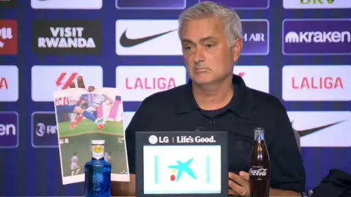 Mourinho explota en conferencia de prensa tras el Derbi - Captura de pantalla