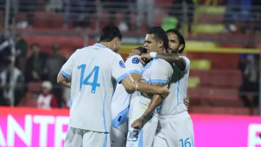 Celebración de Jorge Aparicio ante El Salvador - Alex Meoño