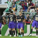 Celebración del Barcelona ante el Betis en La Cartuja - EFE