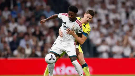 Vinícius en el partido entre Real Madrid y Villarreal - Real Madrid C.F.
