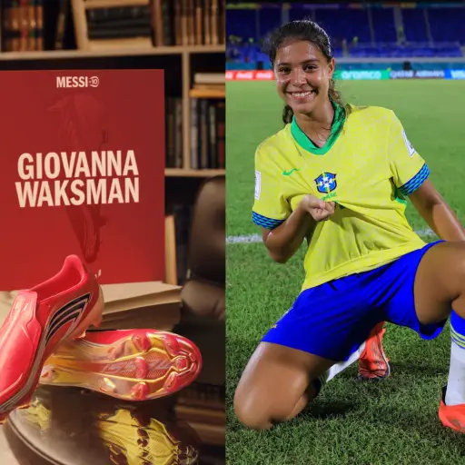  Giovanna Waksman fue elegida por Messi como una futura estrella del futbol 