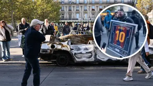 Roban artículos de colección de Lionel Messi durante los saqueos en París - RR.SS.