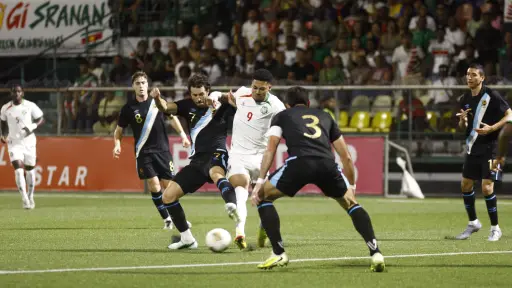 Partido entre Surinam vs. Guatemala en Paramaribo por la Liga de Naciones de Concacaf - Concacaf