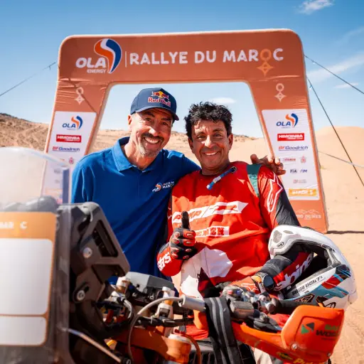 Francisco Arredondo en la parte final del Rally Marruecos 2026