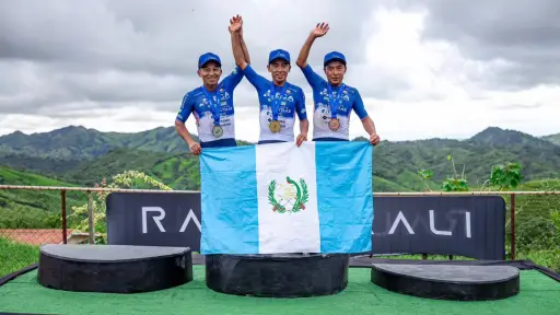El podio de la segunda etapa del Tour Panamá fue para Guatemala 