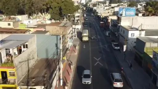 La PMT de Villa Nueva mostró imágenes aéreas de la ruta señalada. ,Captura de pantalla.