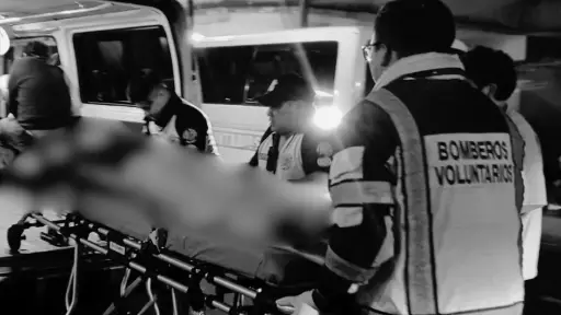 Los lesionados fueron llevados al Hospital San Juan de Dios. ,Bomberos Voluntarios.