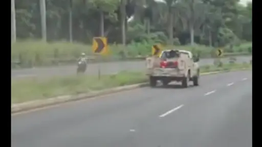 El conductor confirmó haber sufrido una falla en el sistema de frenos. ,Captura de pantalla.