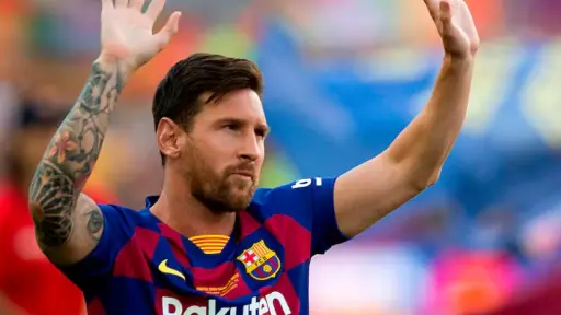 Lionel Messi durante su etapa con el F. C. Barcelona 