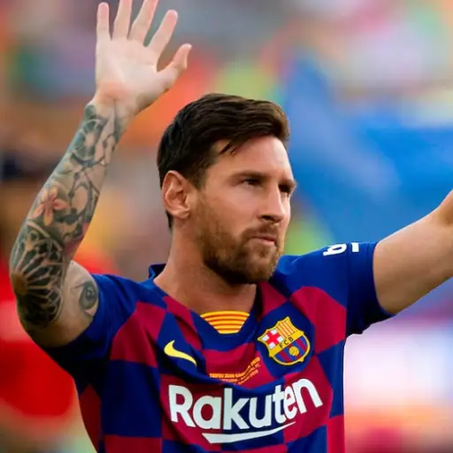 Lionel Messi durante su etapa con el F. C. Barcelona 