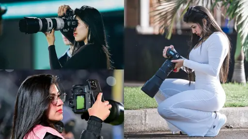 Adriana Caballero es una de las fotógrafas más reconocidas en el futbol paraguayo 