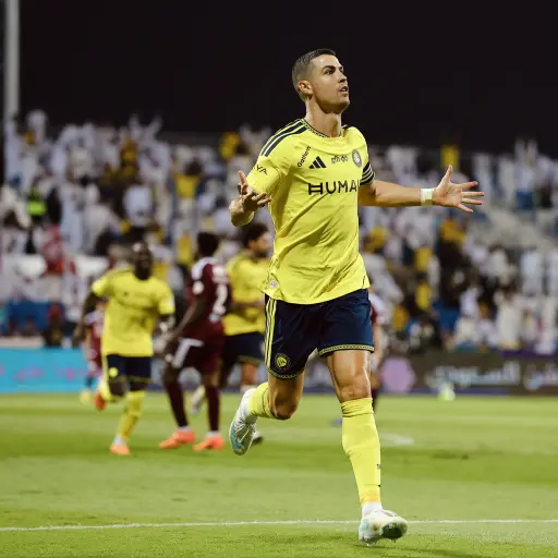 Celebración de Cristiano Ronaldo con el Al Nassr - Al Nassr