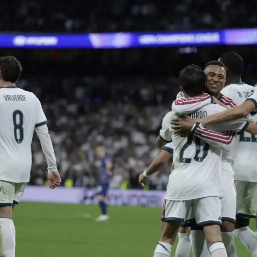 Celebración del Real Madrid ante el RB Leipzig en la Champions League - EFE